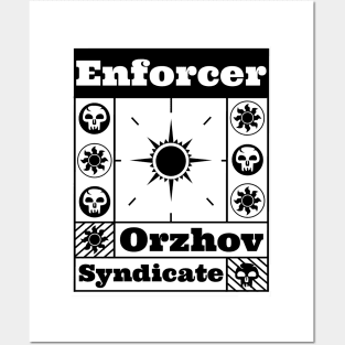 Orzhov Syndicate | Enforcer | MTG Guild Black on White Design Posters and Art